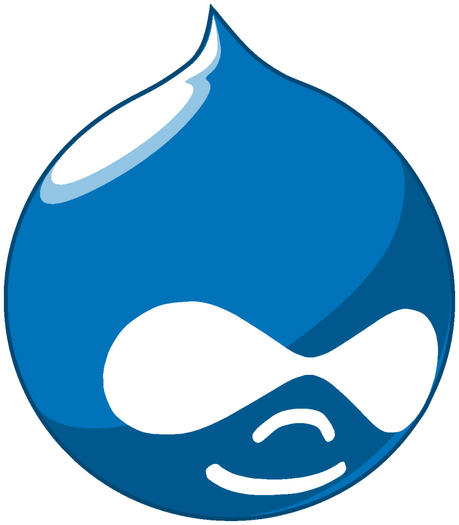 Drupal icon (looks like a drop of water with a face)